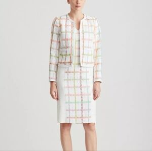 Carlisle Collection Poised Linen Cotton Tweed Blazer and Dress